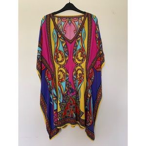 Gorgeous Colorful Mix-Pattern Coverup